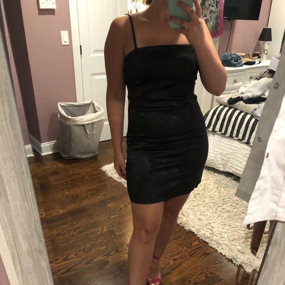 Perfect LBD - Satin with Floral Details